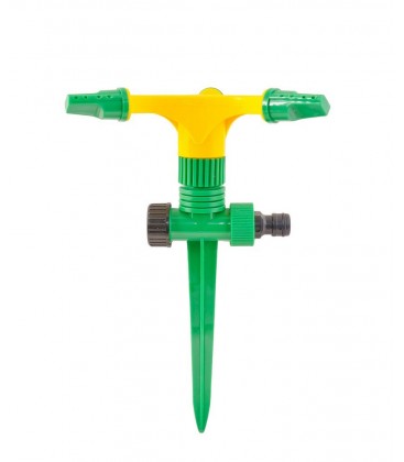 Zavlažovač plastový rotační MASTERTOOL 3-ramenný 1/2" s podstavcem 12 m 92-9322