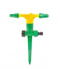 Zavlažovač plastový rotační MASTERTOOL 3-ramenný 1/2" s podstavcem 12 m 92-9322