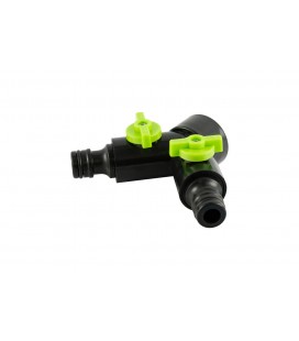 Rozdvojka MASTERTOOL se 2 ventily pro rychlospojky 1/2" vnější závit 92-9327