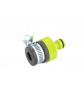 Adaptér na kohoutek MASTERTOOL 1/2"-3/4" s těsněním a svorkou 92-9328
