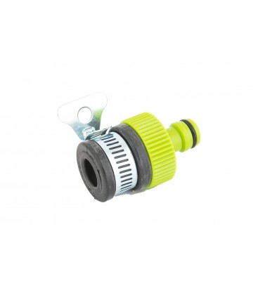 Adaptér na kohoutek MASTERTOOL 1/2"-3/4" s těsněním a svorkou 92-9328