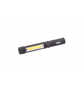 Baterka magnetická MASTERTOOL ruční 1W LED/1W COB LED, 90 Lum/6500K, 50 m, 3xAAA, ABS 94-0806