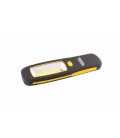 Baterka magnetická MASTERTOOL ruční s odpružením 3W COB LED, 150 Lum/6500K, 10 m, 3xAA, ABS 94-0807