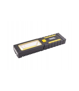 Baterka magnetická MASTERTOOL ruční s odpružením 4*0, 4W LED/3W COB LED, 150L/8000K, 10m, 3xAAA, ABS 94-0808