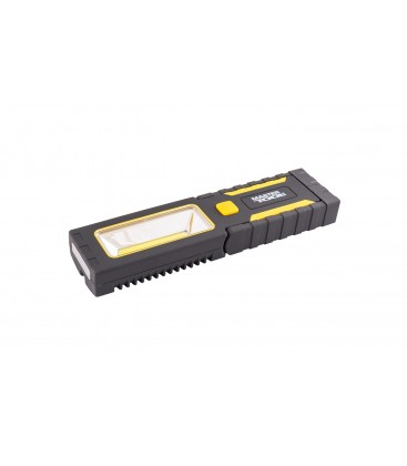 Baterka magnetická MASTERTOOL ruční s odpružením 4*0, 4W LED/3W COB LED, 150L/8000K, 10m, 3xAAA, ABS 94-0808