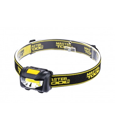 Lampa čelová MASTERTOOL 3 funkce, 1W COB LED, 90 Lum/7000K, 10 m, 3xAAA, ABS 94-0811