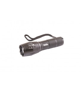Baterka ruční MASTERTOOL s nastavením zaostření 5 funkcí, 10W CREE XM-L T6 LED, 600L/8000K, 200m, 3xAAA/1x18650, AL 94-081