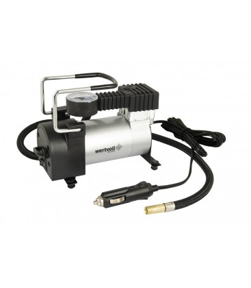 Kompresor do auta WERTVOLL 37 l/min 12V/8A/100W/150Psi, úložné pouzdro AC-2137