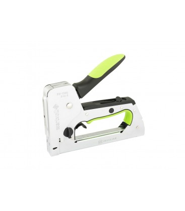 Pistole sponkovací TRIGGERSHOT WERTVOLL 3-v-1 spony R53 4-14 mm/hřebíky s hlavičkou i bez hlavičky14 mm, opláštěná rukojeť TPR F