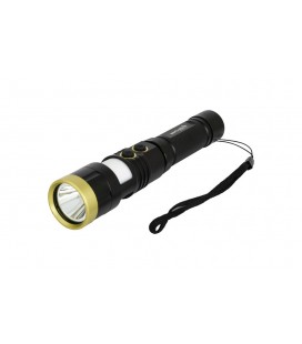 Baterika nabíjecí WERTVOLL 8 funkcí, 5W LED/0, 5W WHITE/RED/BLUE, 300L/7000K, 200m, IP44, USB, Li-ion 2000mAh, AL RX-800