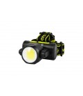 Lampa čelová WERTVOLL akumulátorová 4 funkce Double-sided 3W CREE LED/3W COB LED 150L/8000K, 60m, IP44, USB, Li-ion 1200mA