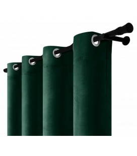 Sametový záves s kroužky – Mocha Elegance, tmavě hnědá