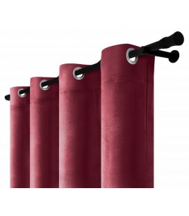 Sametový záves s kroužky – Beige Dune, béžová