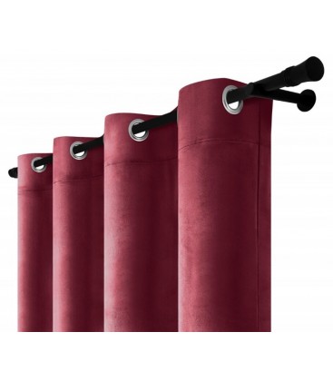 Sametový záves s kroužky – Beige Dune, béžová