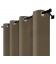 Zatemňovací závěs s kroužky – Blackout Royal Cappuccino, barva káva s mlékem