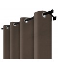 Zatemňovací závěs s kroužky – Blackout Royal Truffle, čokoládová barva