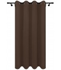 Zatemňovací závěs s kroužky – Blackout Royal Truffle, čokoládová barva