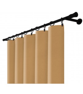 Zatemňovací závěs s řasicí páskou – Blackout Royal Toffee, barva sladký karamel