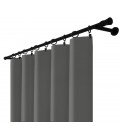 Zatemňovací závěs s řasicí páskou – Blackout Royal Steel, tmavě šedá