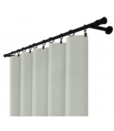 Zatemňovací závěs s řasicí páskou – Blackout Royal Silver, světle šedá