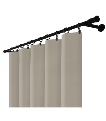 Zatemňovací závěs s řasicí páskou – Blackout Royal Taupe, šedo-béžová