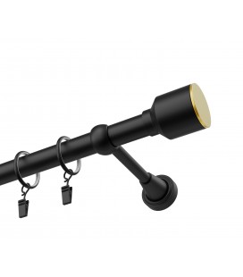 Garnýž matná černo-zlatá jednoduchá 25mm Pullo GOLD