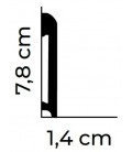 Flexibilní soklová lišta MD234F 200 x 7.8 x 1.4 cm Mardom