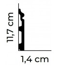 Flexibilní soklová lišta MD358F 200 x 11.7 x 1.4 cm Mardom