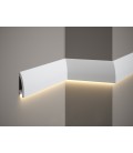 Dekorativní nástěnná lišta MD030 200x8x1,7 cm Mardom vhodná pre LED podsvietenie