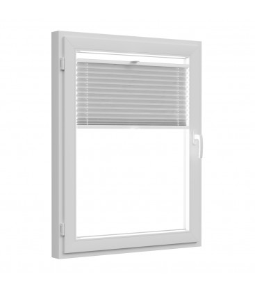 Roleta plisé extra série s montáží do rámu Světle šedá