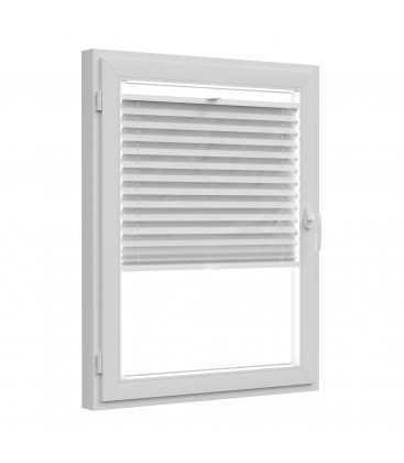 Roleta plisé extra série s montáží do rámu Světle šedá