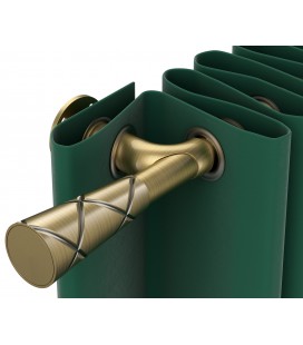 Kovová garnýž Antik 19 mm Wall Blackout Efekt Trapezium