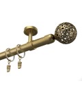 Kovová garnýž Antik 19 mm Wall Blackout Efekt Gula Modern