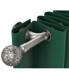 Kovová garnýž Satin 19 mm Wall Blackout Efekt Gula Modern