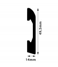 Podlahová lišta FD05A 200 x 4.95 x 1.4 cm DSM